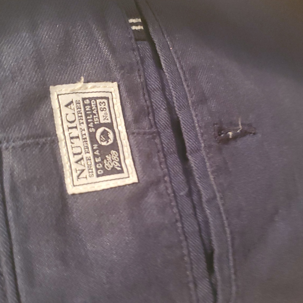 Nautica Men's Dark Blue Chinos